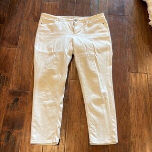 J. Jill Women's Ankle & Cropped Jeans - White